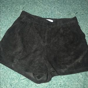 Boutique suede shorts